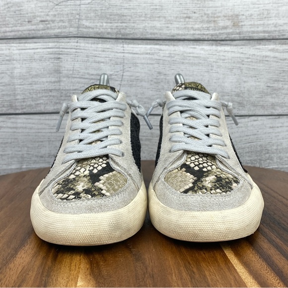 Vintage Havana Bonnie White Snake Multi Distressed Star Sneaker Women’s Size 8 - Picture 7 of 11